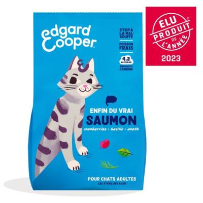 Croquettes pour chat au saumon EDGARD COOPER 2 kg (11.99 €/KG)