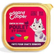 Pate au poulet et a la dinde EDGARG COOPER pour chat senior 85g (12.82/KG)
