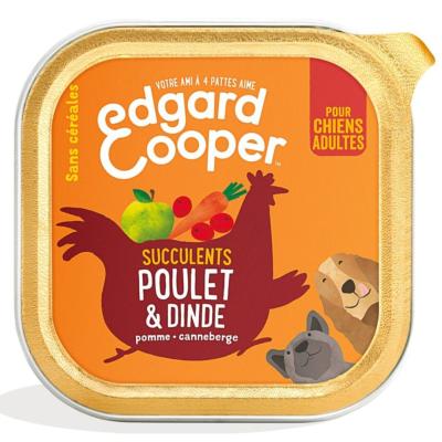 Patée chien poulet dinde EDGARG COOPER 150g (11.93€/KG)