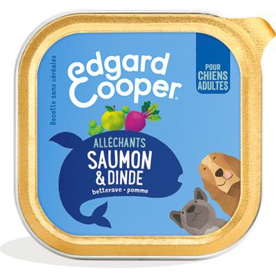 Patée chien saumon dinde EDGARD COOPER 300g (9.63€/KG)