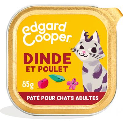 Pâtée au poulet et à la dinde pour chat EDGARD COOPER 85g (12.82€/kg)