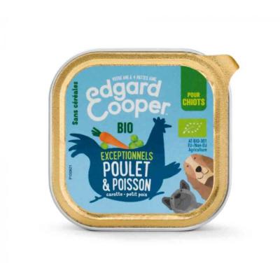 Patée chiot bio saumon poulet EDGARD COOPER100g (17.90€/KG)