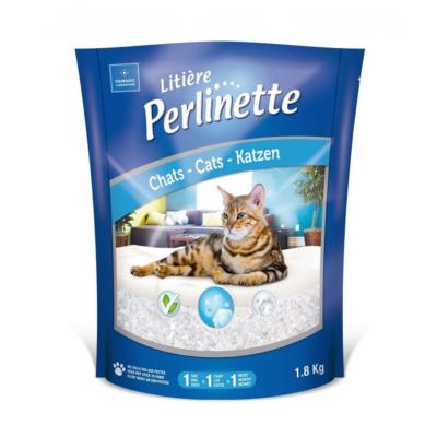 Litière de silice perlinette pour chat 1.8kg DEMAVIC