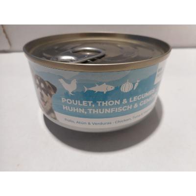 Patée pour chiens poulet thon légumes BUBIMEX 150g (11.26€/KG)